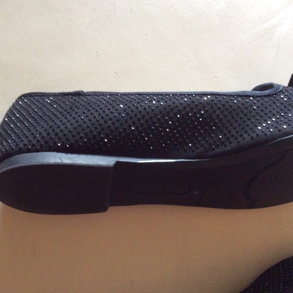 Charter Club Women Slip On Loafers Kimii 2 Size US 9 M Black Bling Bow - Picture 3 of 6